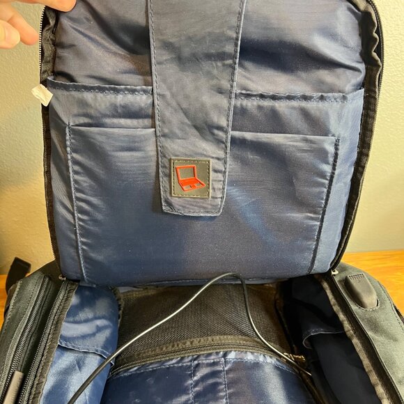 Hanke Anti-Theft Laptop Business Backpack Smart Phone Charger Black - Picture 5 of 8